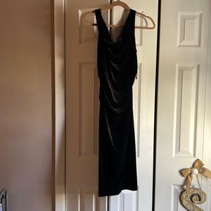 Black velvet cocktail dress. Size 6